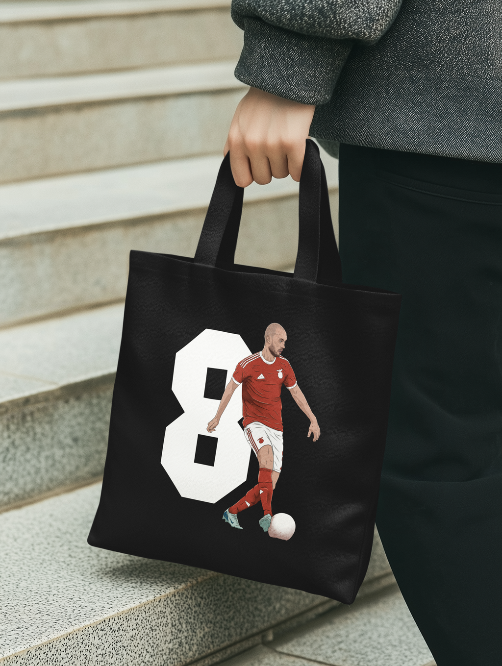 Tote bag com jogador