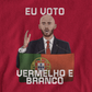 Camisola Eu Voto Vermelho e Branco