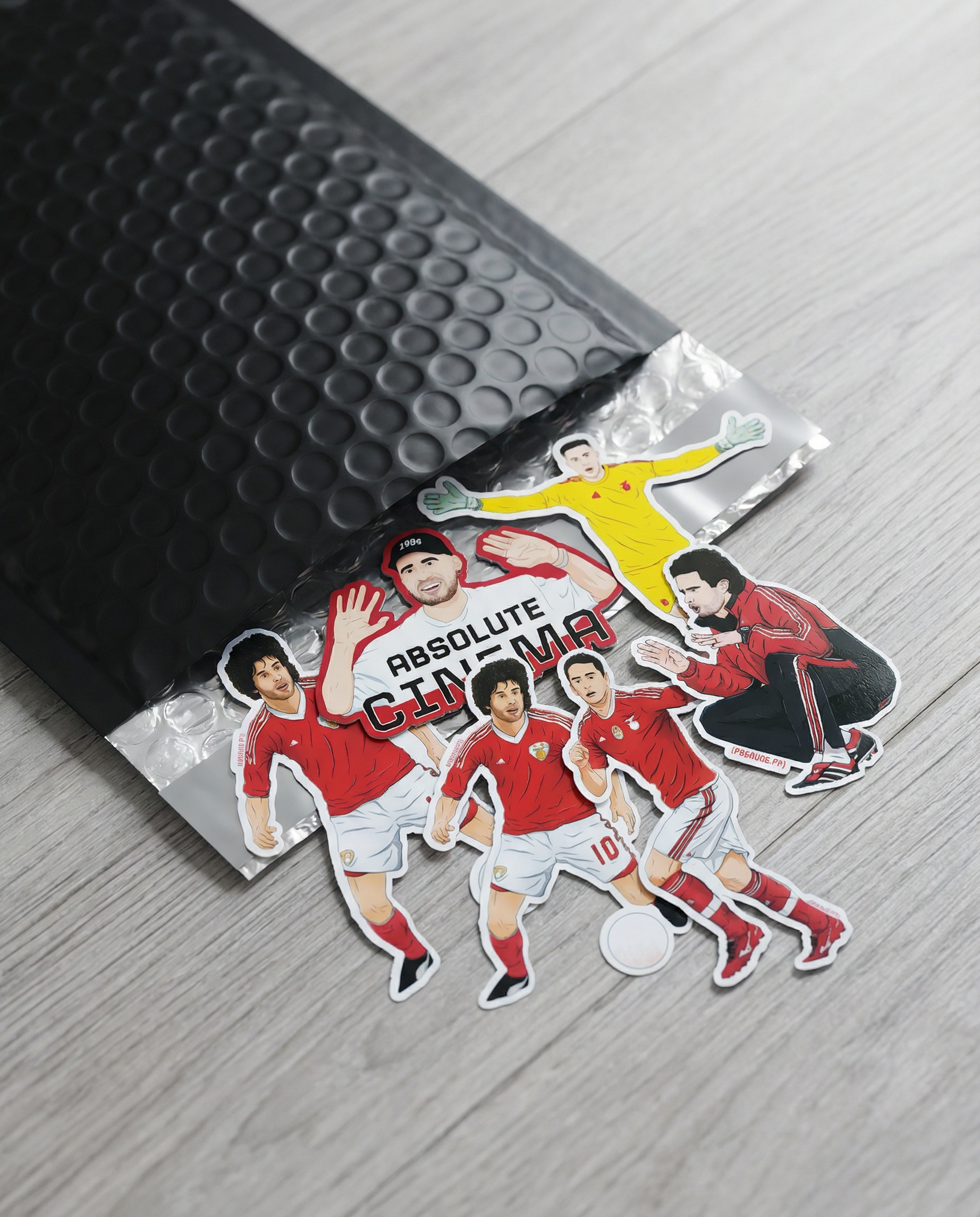 Pack de 6 stickers originais