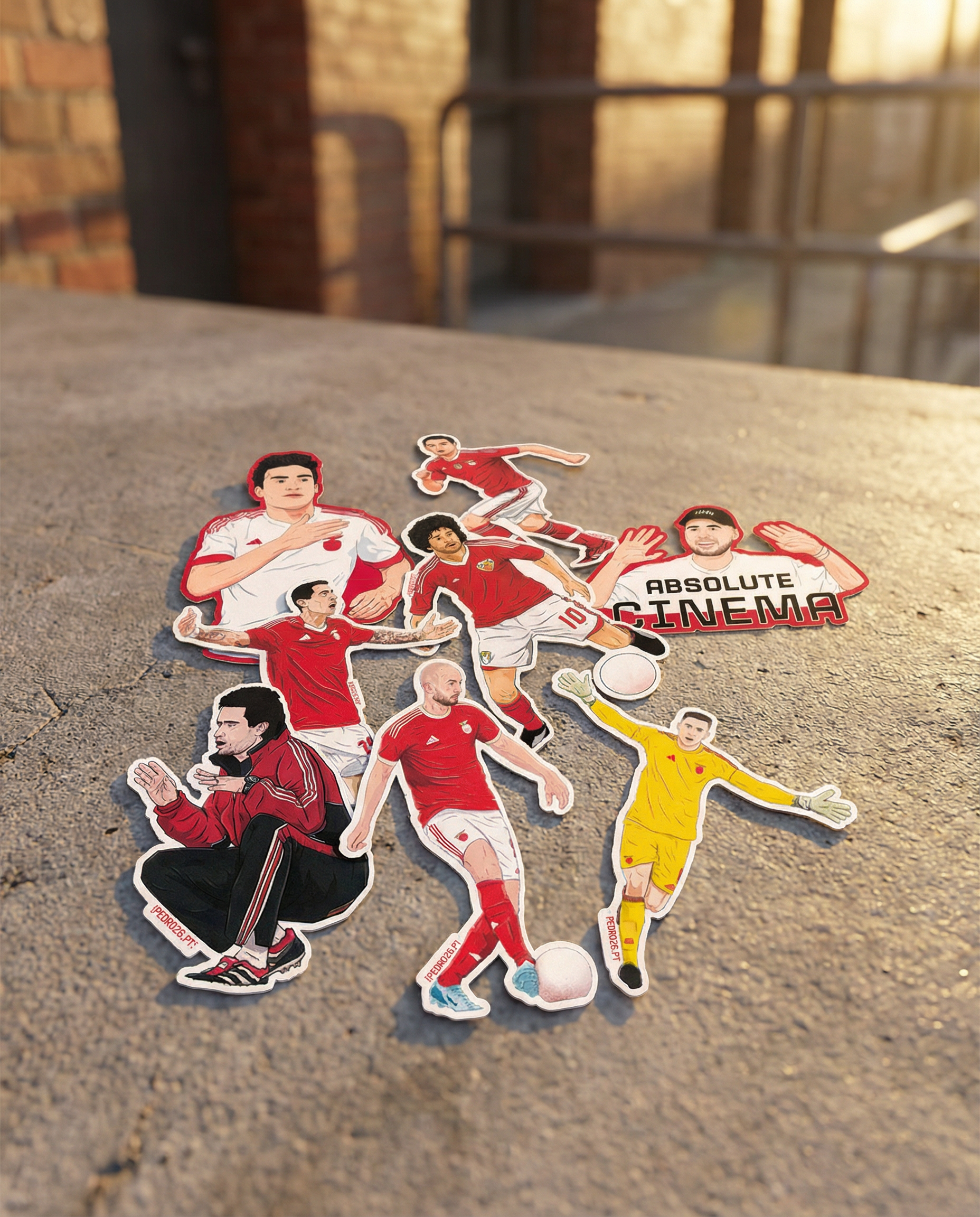 Pack de 6 stickers originais